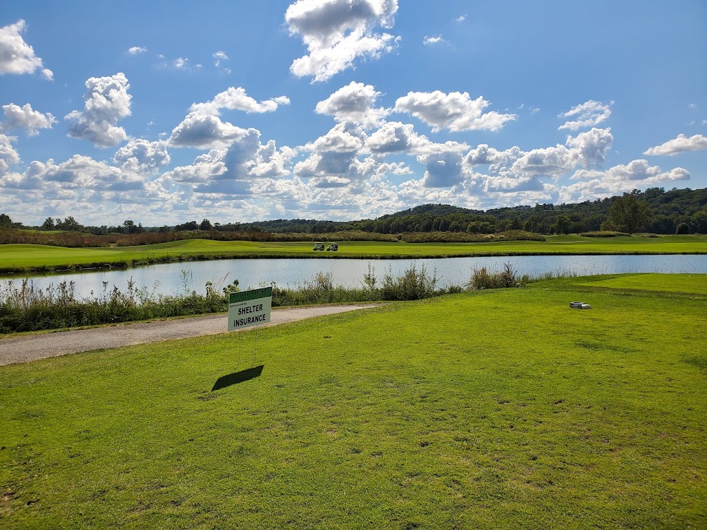 Panoramic view of a lush green golf course at Aberdeen Golf Club. Smooth