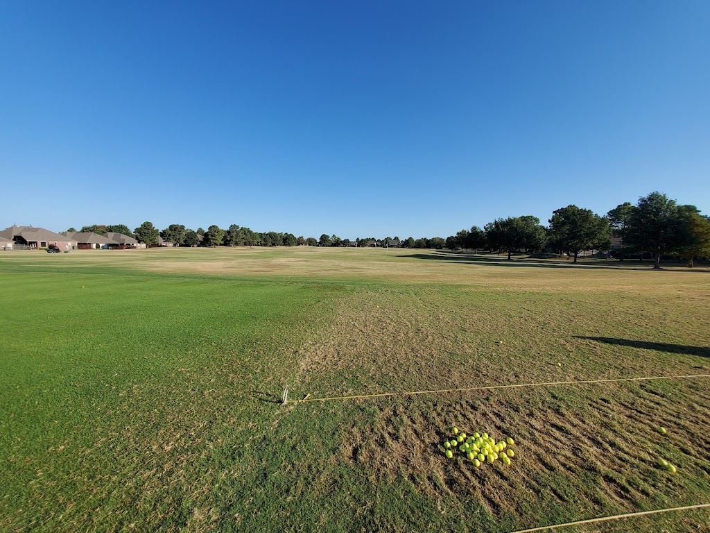 Panoramic view of a lush green golf course at Bailey Ranch Golf Course. Smooth