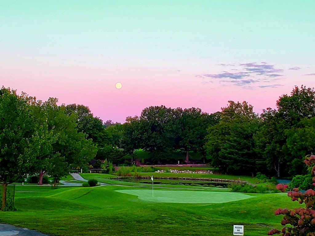 Panoramic view of a lush green golf course at Ballwin Golf Course and Event Center. Smooth