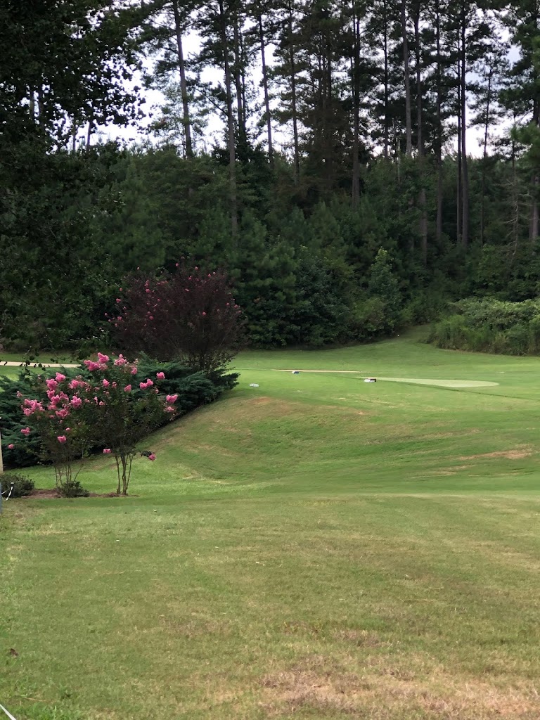 Panoramic view of a lush green golf course at Bay Springs Country Club. Smooth