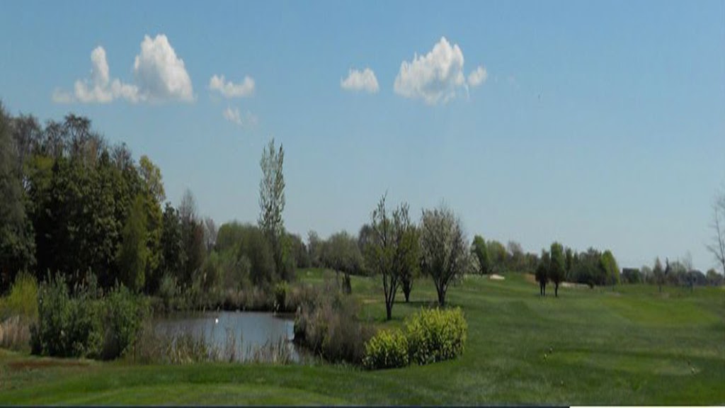 Panoramic view of a lush green golf course at Bergen Point Golf Course. Smooth