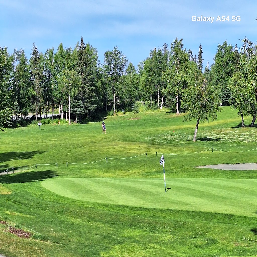 Panoramic view of a lush green golf course at Birch Ridge Golf Course. Smooth