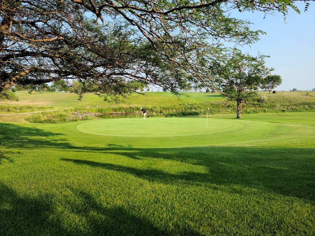 Panoramic view of a lush green golf course at Broadland Creek Golf Course. Smooth