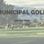 Panoramic view of a lush green golf course at Casper Municipal Golf Course. Smooth