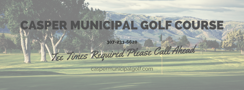 Panoramic view of a lush green golf course at Casper Municipal Golf Course. Smooth