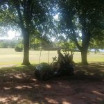 Panoramic view of a lush green golf course at Chandler Municipal Golf Course. Smooth