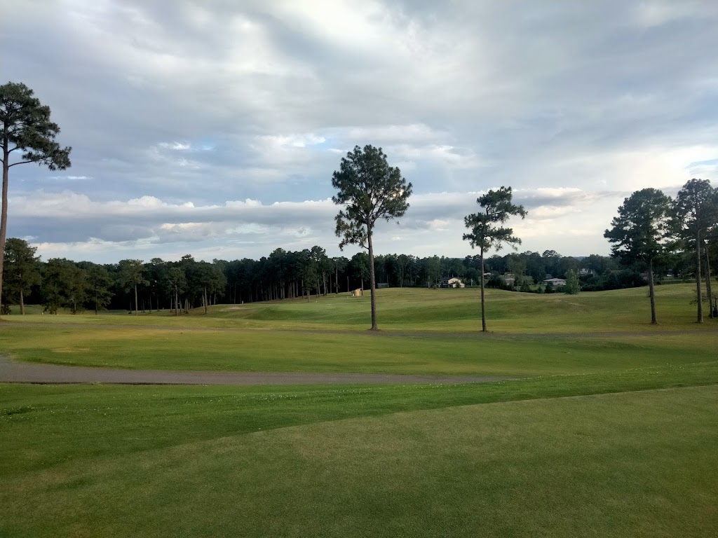 Panoramic view of a lush green golf course at City of Bessemer Frank House Golf Course. Smooth