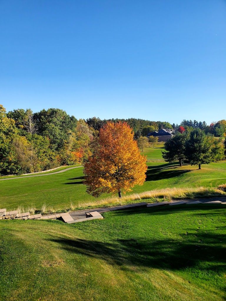 Panoramic view of a lush green golf course at Coppertop Golf Club. Smooth