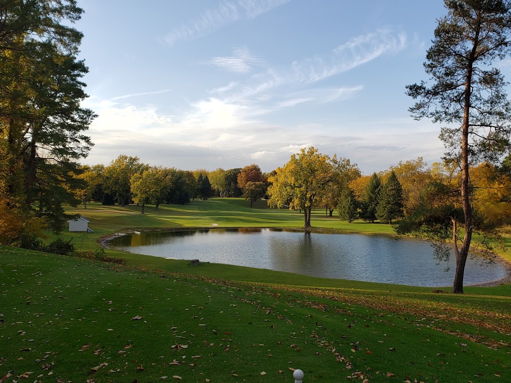 Panoramic view of a lush green golf course at Green Hills Golf Course - Clyde