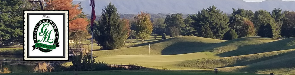 Panoramic view of a lush green golf course at Green Meadow Country Club. Smooth