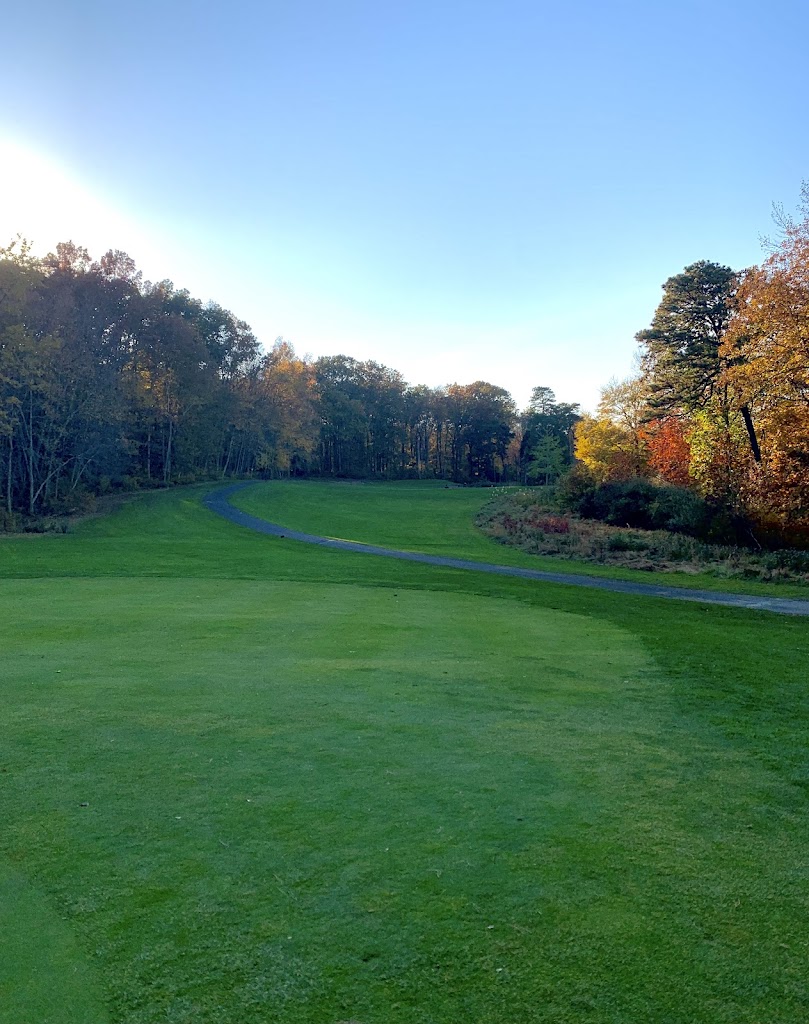 Panoramic view of a lush green golf course at Howell Park Golf Course. Smooth