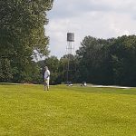 Panoramic view of a lush green golf course at Indiana Oaks Golf Club. Smooth