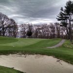 green grass with the flag in the hole.