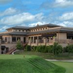 Panoramic view of a lush green golf course at Old Hickory Golf Club. Smooth