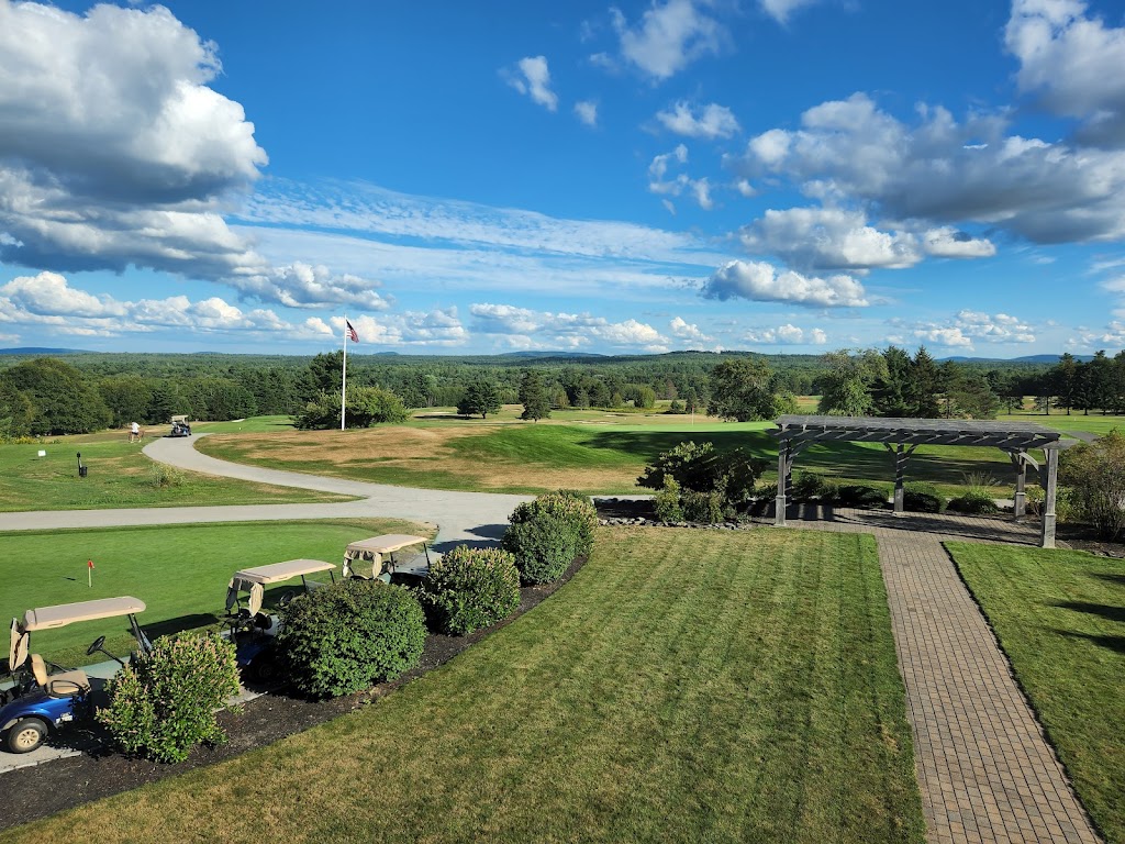 Panoramic view of a lush green golf course at Penobscot Valley Country Club. Smooth