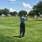 Panoramic view of a lush green golf course at Riverview Golf Course. Smooth