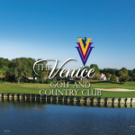 Panoramic view of a lush green golf course at The Venice Golf and Country Club. Smooth