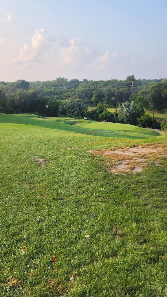 Panoramic view of a lush green golf course at Theodore Wirth Golf Course. Smooth