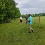 Panoramic view of a lush green golf course at West Appleton Country Club. Smooth