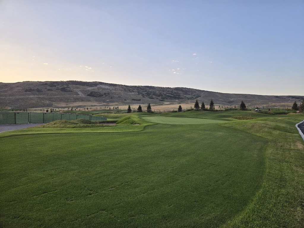 Panoramic view of a lush green golf course at Wohali. Smooth